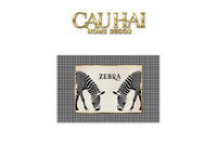 Thảm Cửa Da 100X120 - Hound Zebra-CẬU HAI HOME DECOR