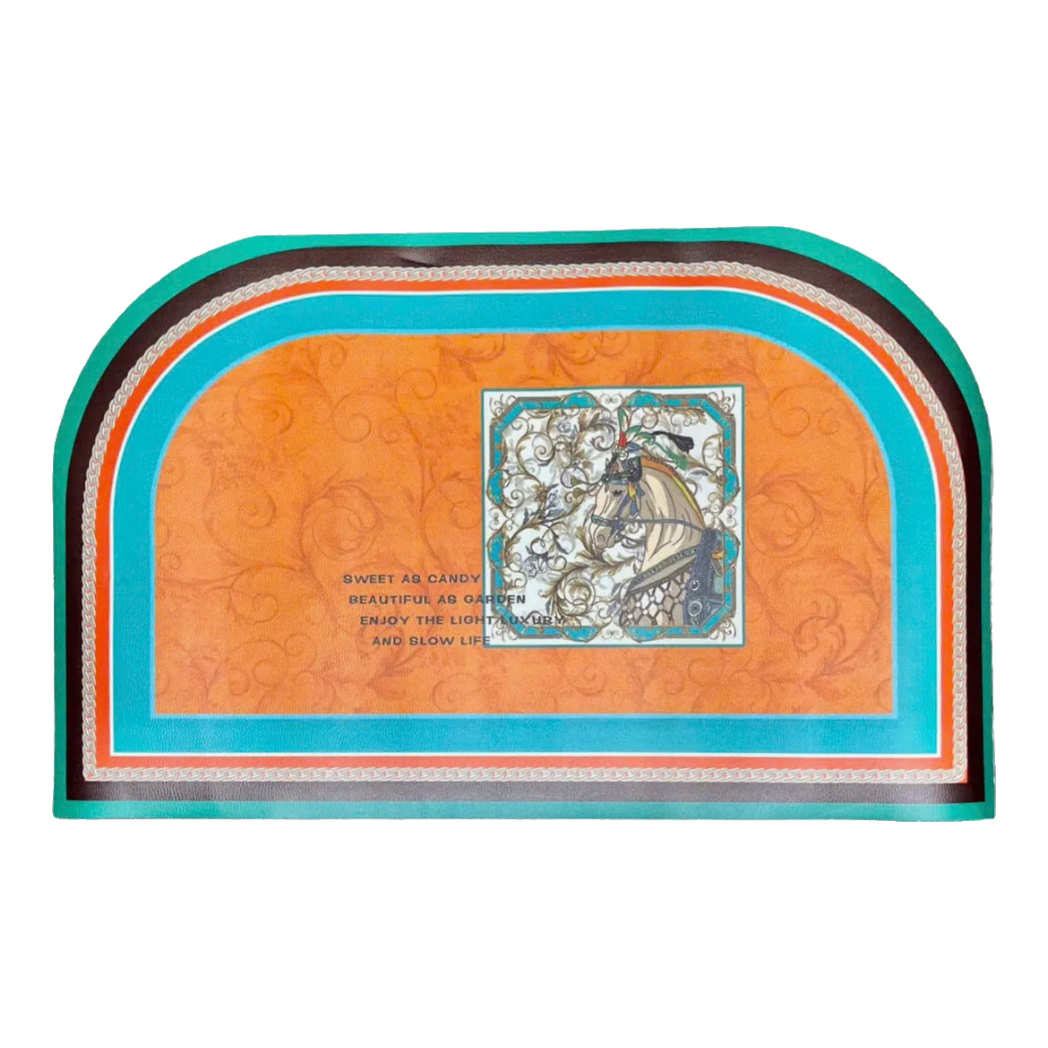 Thảm Cửa Da 50X80 - Fleur De Cheval-THẢM CỬA-Đối tác tại Trung Quốc theo từng đơn đặt hàng-CẬU HAI HOME DECOR