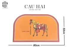 Thảm Cửa Da 50X80 - Mon Petit Cheval Door Mat-CẬU HAI HOME DECOR