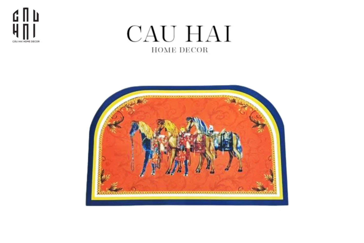 THẢM CỬA DA 50x80 - MON TROIS PETIT CHEVAL-CẬU HAI HOME DECOR