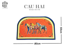 Thảm Cửa Da 50X80 - Mon Trois Petit Cheval-CẬU HAI HOME DECOR