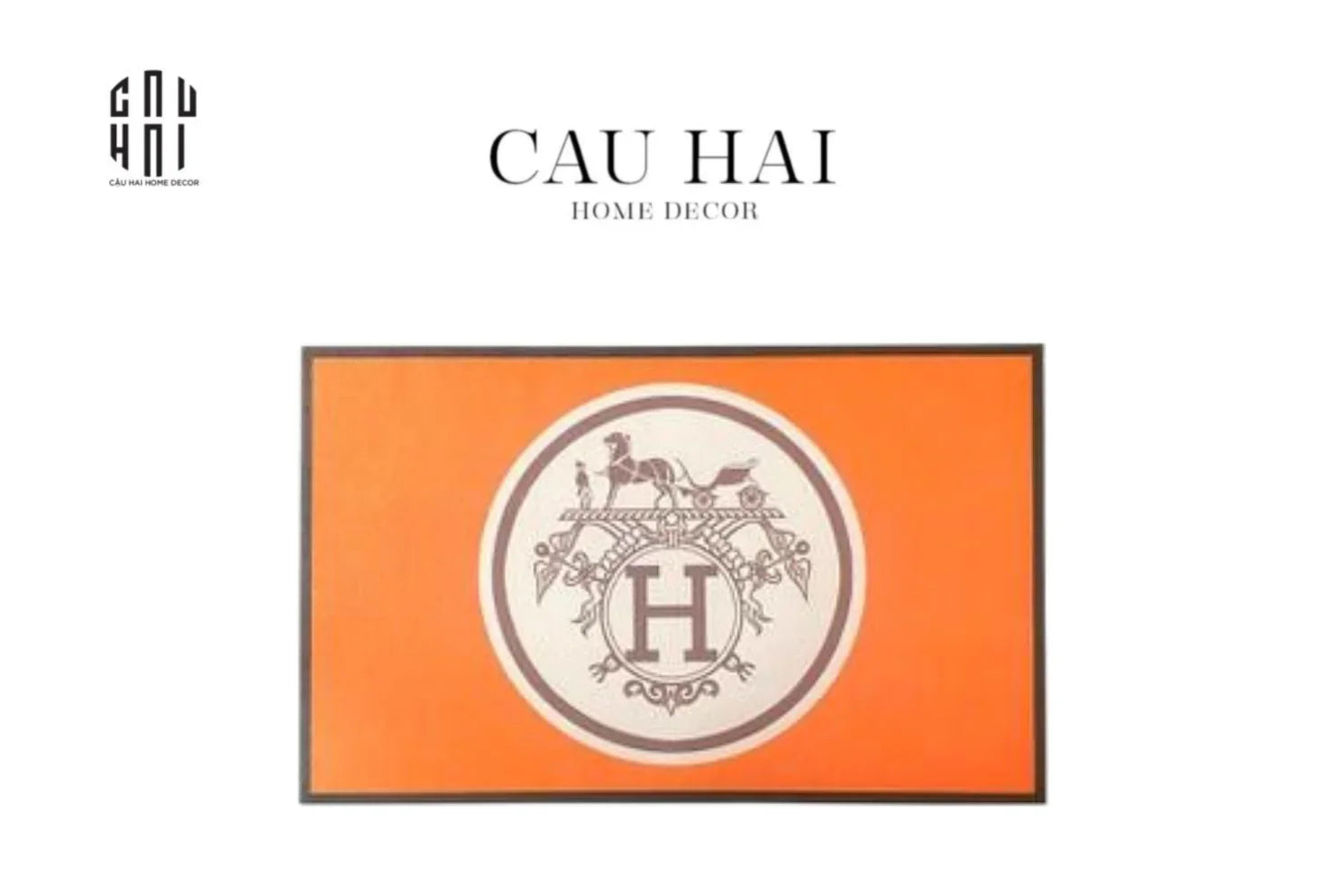 THẢM CỬA DA 50x80 ORANGE ELITE LUXURY HELIOS-CẬU HAI HOME DECOR