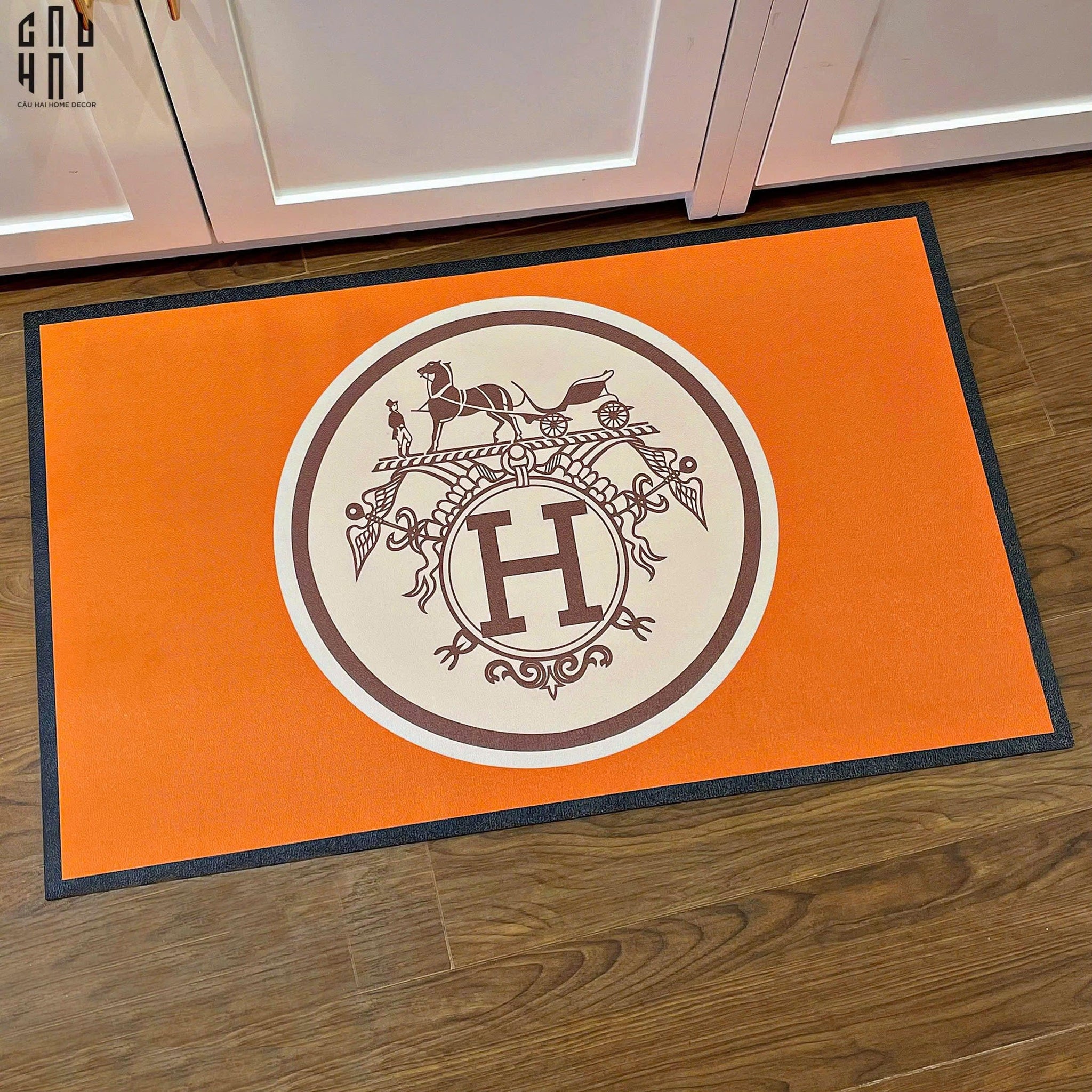 THẢM CỬA DA 50x80 ORANGE ELITE LUXURY HELIOS-CẬU HAI HOME DECOR