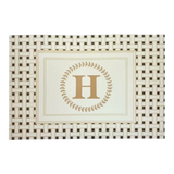 Thảm Cửa Da 60X90 - Iconic Beige Helios Door Mat-THẢM CỬA-Đối tác tại Trung Quốc theo từng đơn đặt hàng-CẬU HAI HOME DECOR