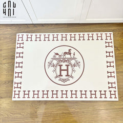 Thảm Cửa Da 60X90 - Iconic White Helios Door Mat-CẬU HAI HOME DECOR