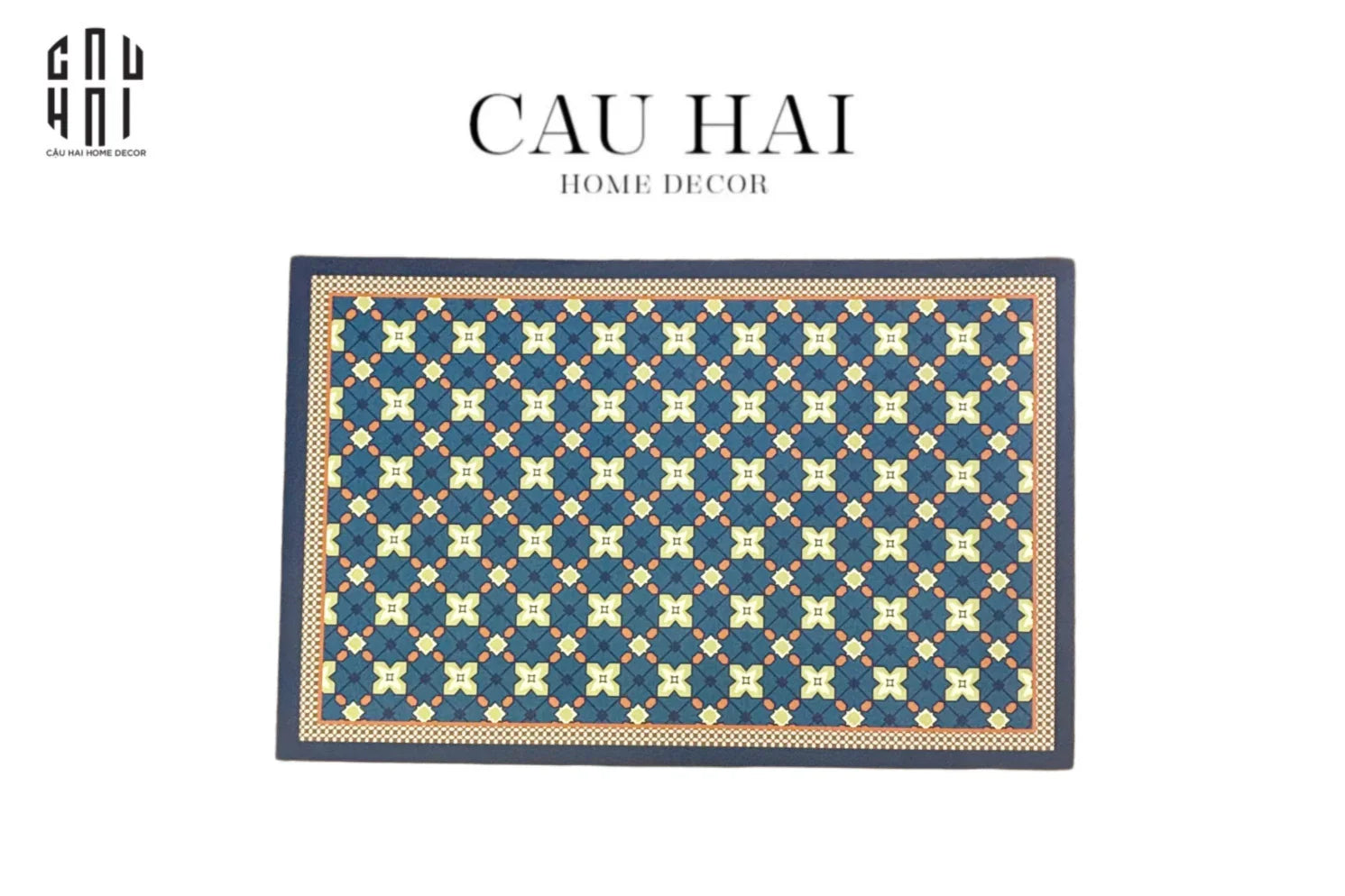 THẢM CỬA DA 60X90 - LATTICE OF LUXURY DOOR MAT - CẬU HAI HOME DECOR