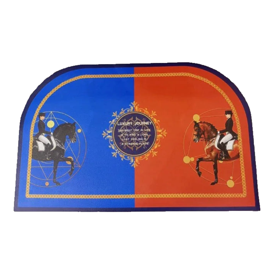 Thảm Cửa Da Cao Cấp - Water & Oil Repellent 50X80 - Oval OB Duo Polo Horseman-THẢM CỬA-Đối tác tại Trung Quốc theo từng đơn đặt hàng-CẬU HAI HOME DECOR