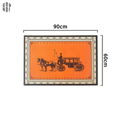 Thảm Cửa Da - Door Mat - 60X90 Ultra Luxury Chariot-CẬU HAI HOME DECOR