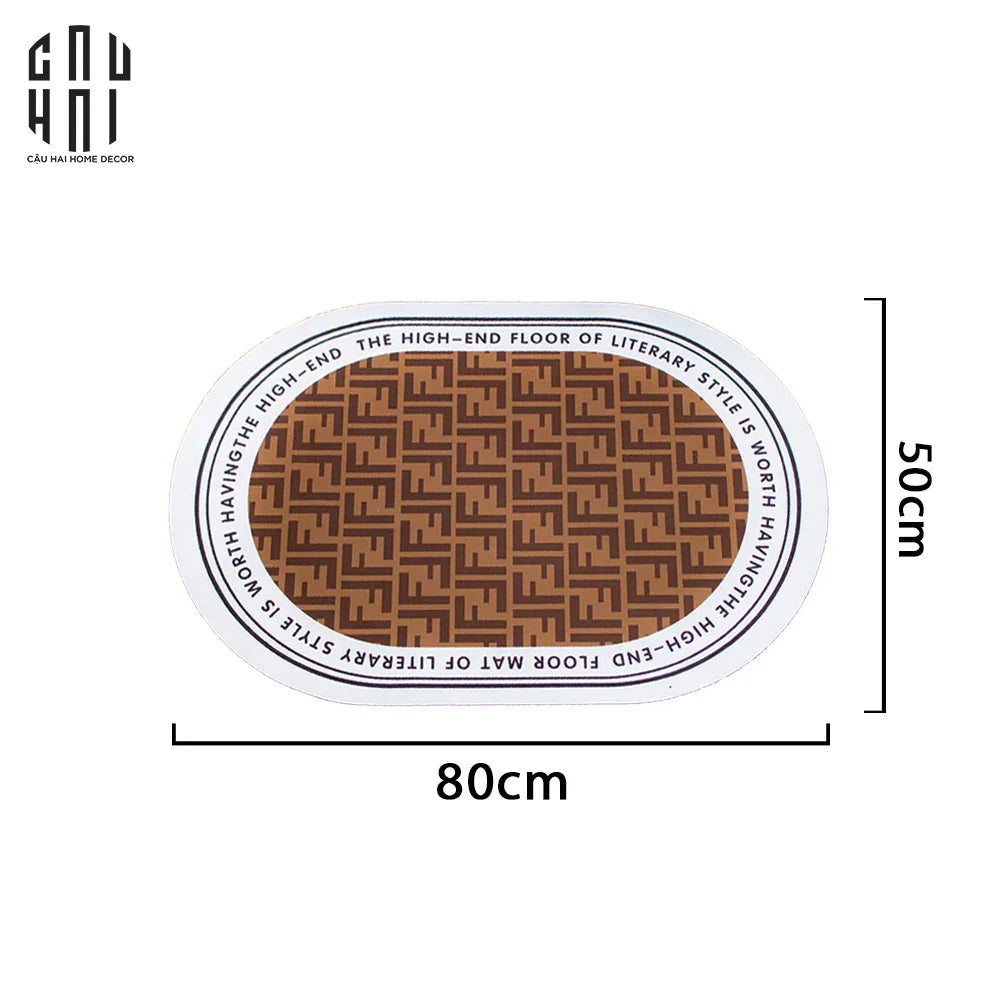 THẢM CỬA - DOOR MAT - 50x80 ARTHUR - CẬU HAI HOME DECOR