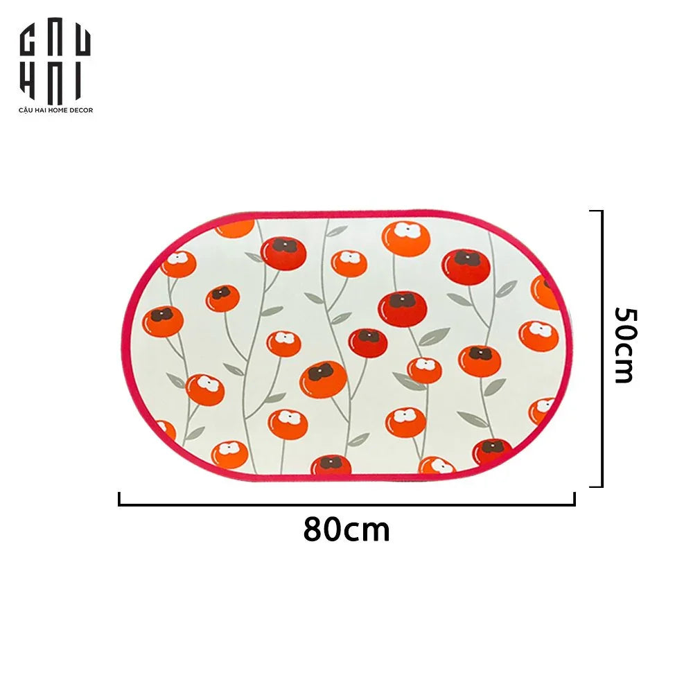 THẢM CỬA - DOOR MAT - 50x80 PERSIMMON-CẬU HAI HOME DECOR