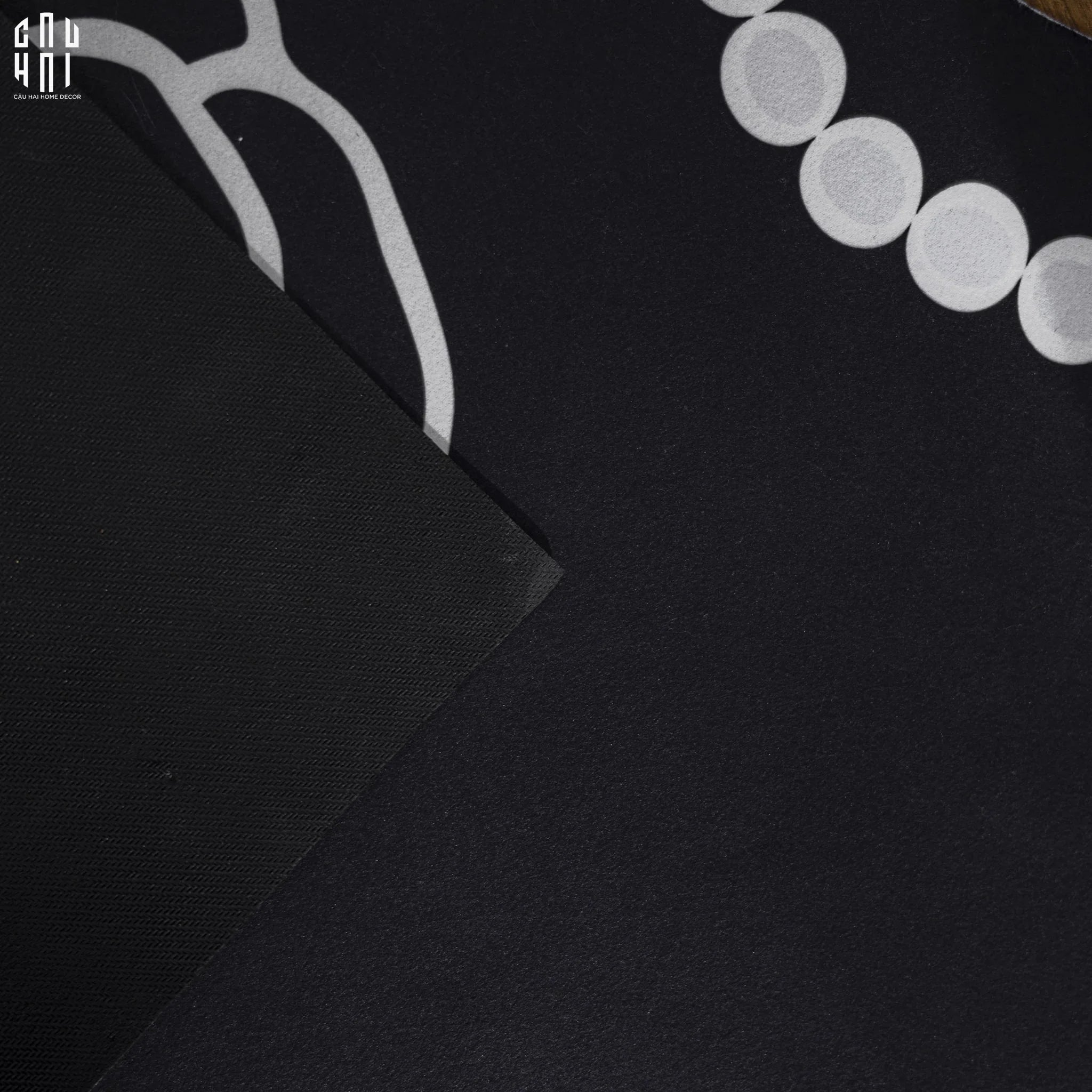 THẢM CỬA - DOOR MAT - D80 CAMÉLIA - BLACK HEART-CẬU HAI HOME DECOR