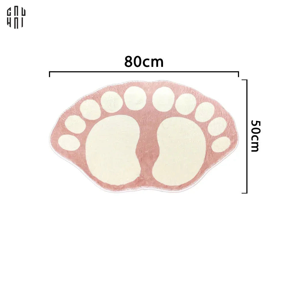 THẢM CỬA SỢI DỆT - DOOR MAT - 50x80 LOVEY FOOT-CẬU HAI HOME DECOR