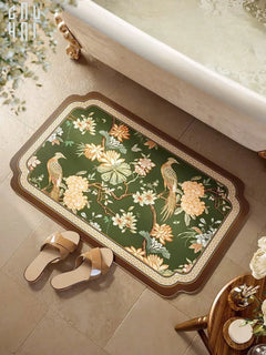 Thảm Cửa Micro Nappa Gen 8 50X80 - Vert Hydrangea Jardin Premium Door Mat-CẬU HAI HOME DECOR