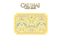 Thảm Cửa Microfiber 50x75 Hoa Văn Đối Xứng - Florals en Pastel Symétrique-CẬU HAI HOME DECOR