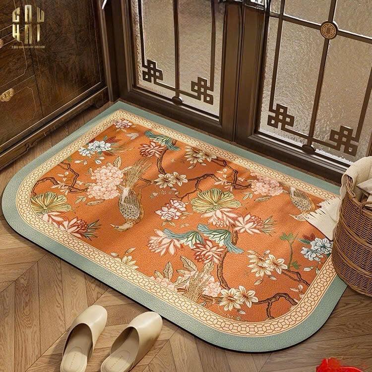THẢM CỬA MICROFIBER 50X80 BIRD OF DYNASTY - CẬU HAI HOME DECOR