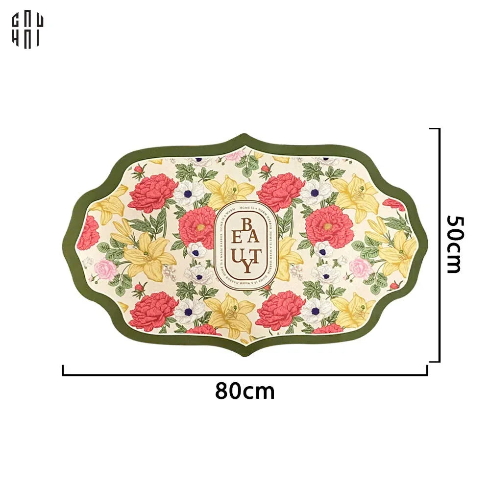 Thảm Cửa Microfiber - 50X80 En Jour De Fleur - Door Mat-THẢM CỬA-Đối tác tại Trung Quốc theo từng đơn đặt hàng-CẬU HAI HOME DECOR