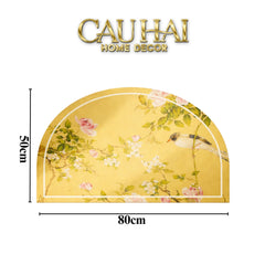Thảm Cửa Microfiber 50x80 - Kim Nhã Bán Nguyệt-CẬU HAI HOME DECOR