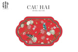 THẢM CỬA MICROFIBER 50X80 - QING DYNASTY CRIMSON LEGACY-CẬU HAI HOME DECOR