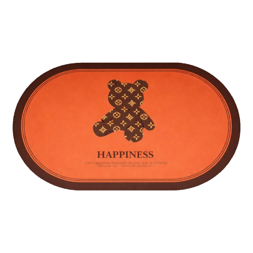 Thảm Cửa Microfiber 60X90 - Bear - Brick Terra Coin-THẢM CỬA-Đối tác tại Trung Quốc theo từng đơn đặt hàng-CẬU HAI HOME DECOR