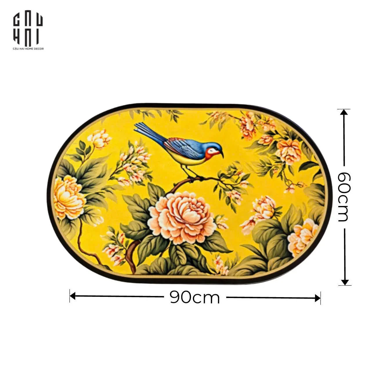 THẢM CỬA MICROFIBER 60x90 - KIM VŨ MẪU ĐƠN - DOOR MAT - CẬU HAI HOME DECOR