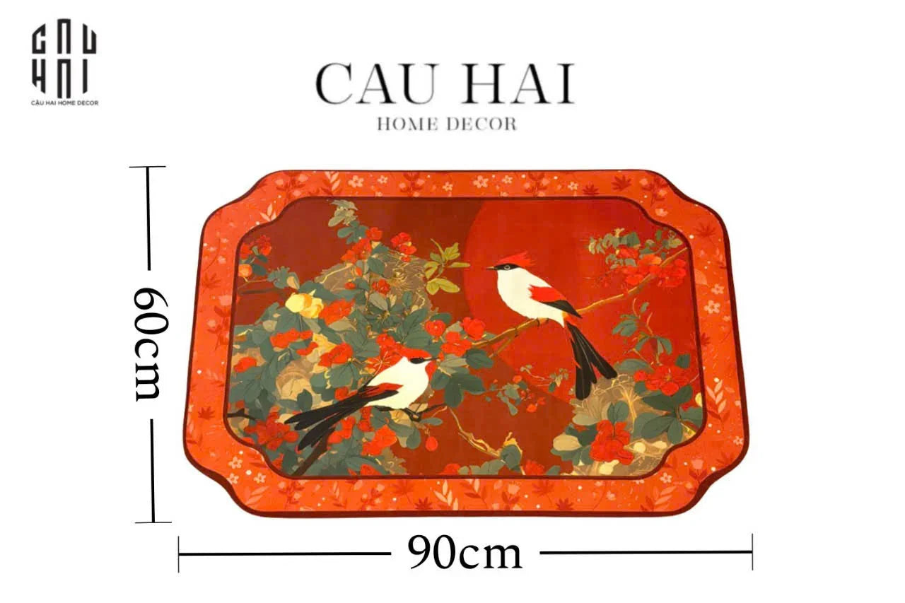 THẢM CỬA MICROFIBER 60X90 - SONG ĐIỂU DOOR MAT - CẬU HAI HOME DECOR