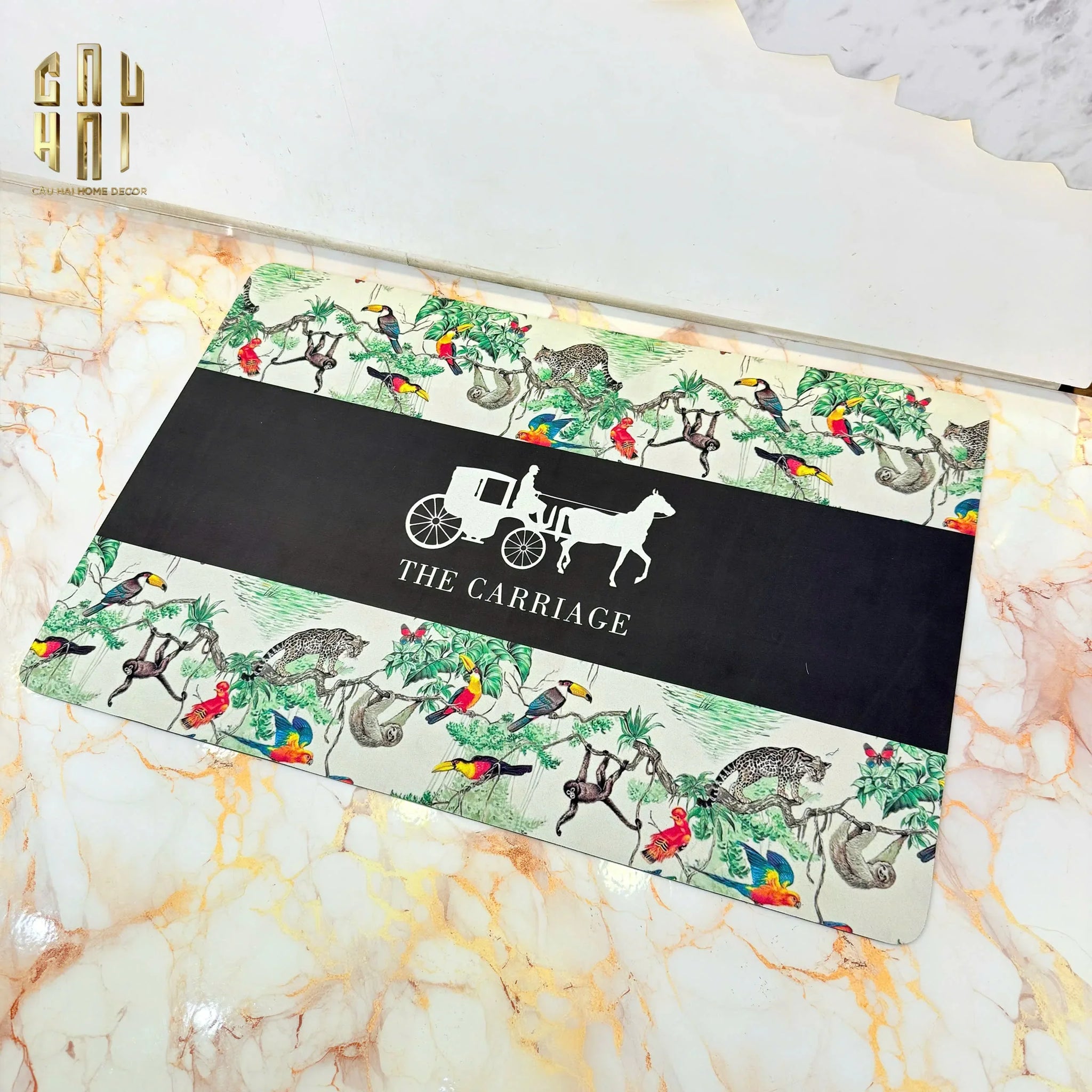 THẢM CỬA MICROFIBER 60X90 THE CARRIAGE FW25 - CẬU HAI HOME DECOR