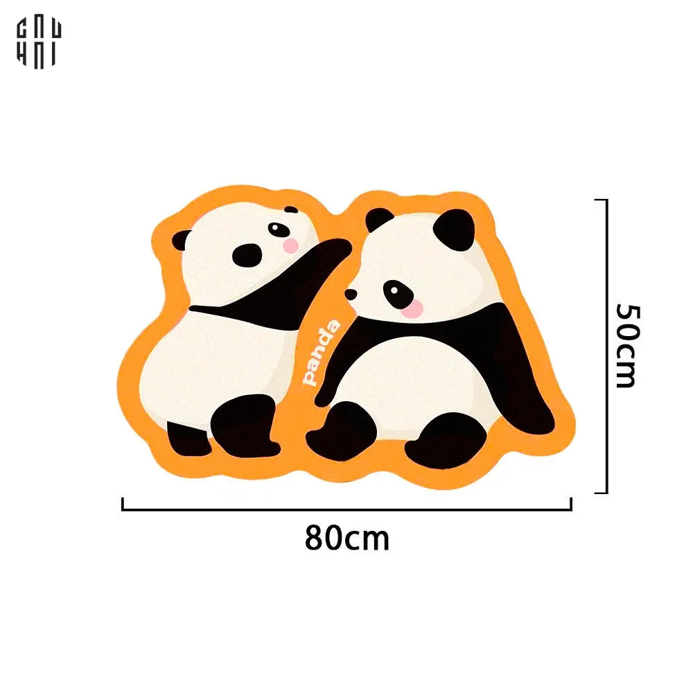THẢM CỬA MICROFIBER - DOOR MAT - 50x80 LOVELY PANDA-CẬU HAI HOME DECOR