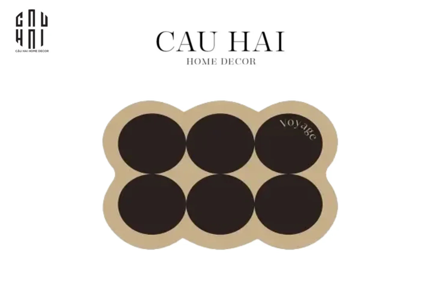 Thảm Cửa Microfiber Gen5 50X80 Multi Dot Choco Latte-CẬU HAI HOME DECOR