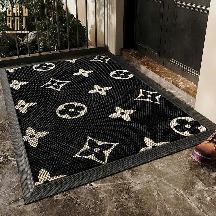 THẢM CỬA NGĂN BỤI - 80x120 LOUIS.V LE NOIR MONO - CẬU HAI HOME DECOR