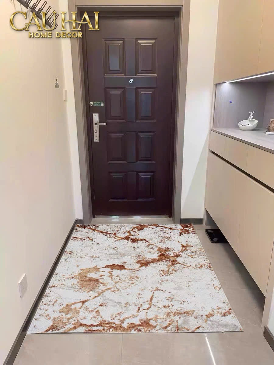 THẢM CỬA NHUNG BỈ 100X140 - ASHTON TERRA ABSTRACT - CẬU HAI HOME DECOR