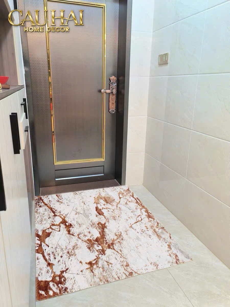 THẢM CỬA NHUNG BỈ 100X140 - ASHTON TERRA ABSTRACT - CẬU HAI HOME DECOR