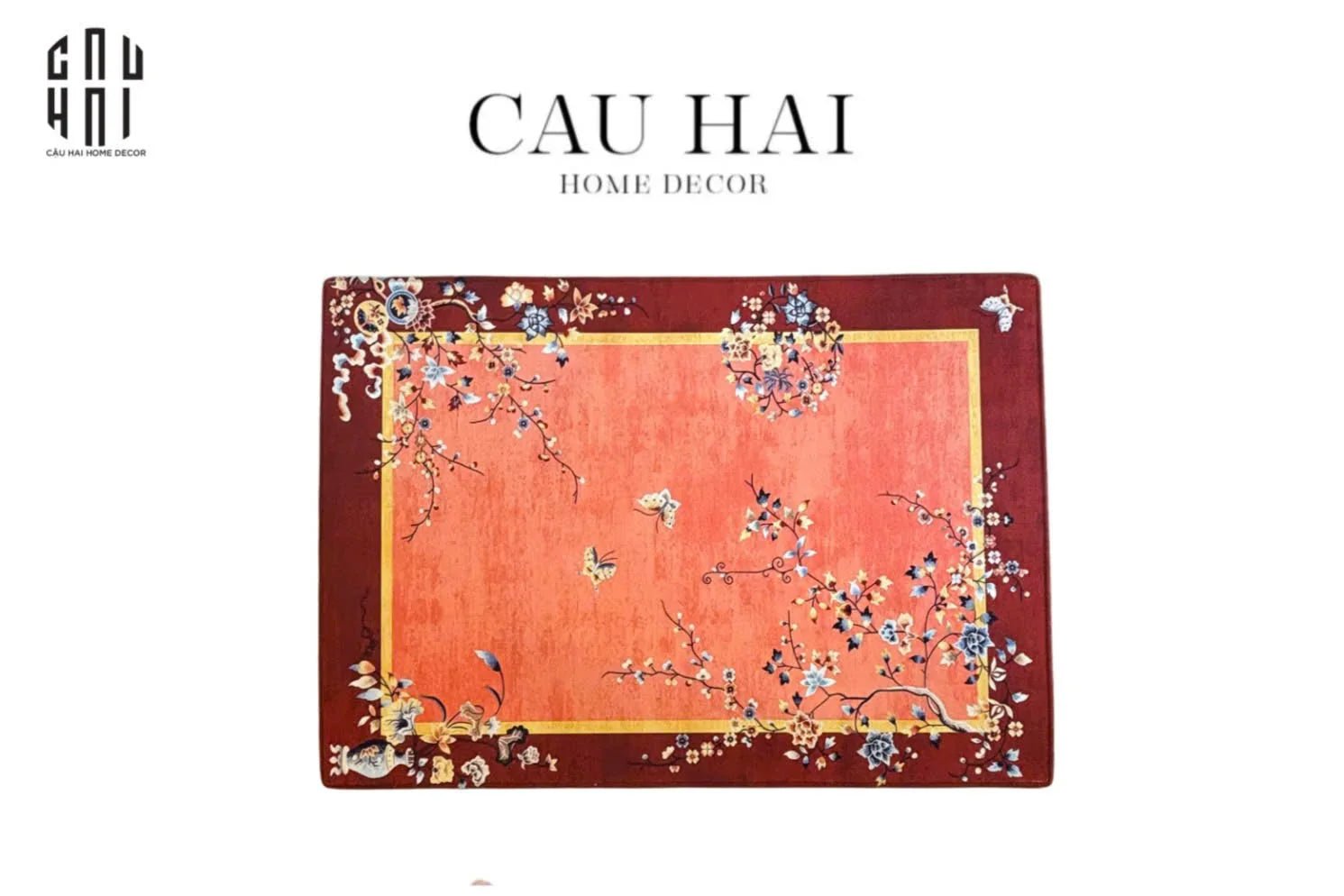 Thảm Cửa Nhung Bỉ 100X140 - Phú Quý Môn - CẬU HAI HOME DECOR