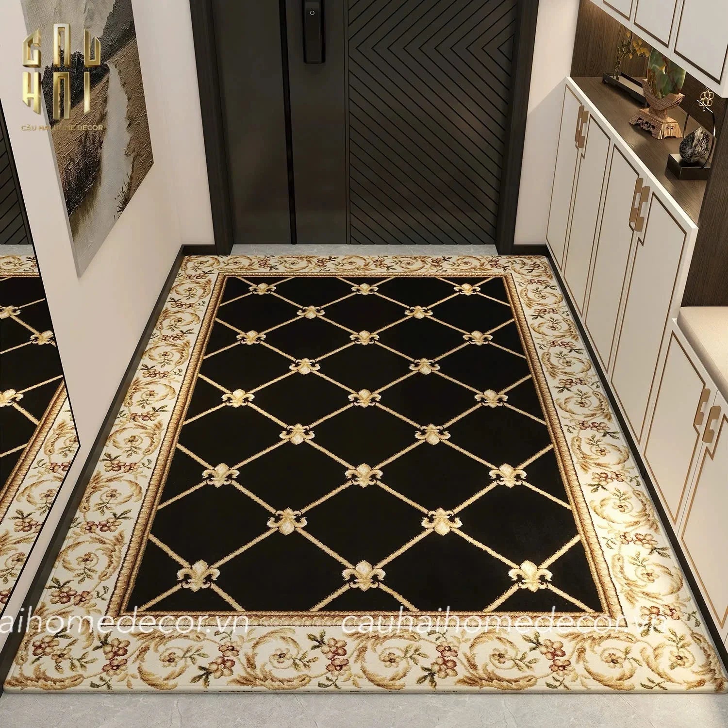 THẢM CỬA NHUNG BỈ 100x140 - ROMAN PREMIUM DOOR MAT - CẬU HAI HOME DECOR