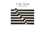 Thảm Cửa Nhung Bỉ 100×140 - Stripe Wave Réflection - CẬU HAI HOME DECOR