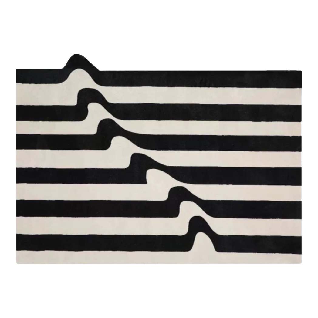 Thảm Cửa Nhung Bỉ 100×140 - Stripe Wave Réflection-THẢM CỬA-Đối tác tại Trung Quốc theo từng đơn đặt hàng-CẬU HAI HOME DECOR