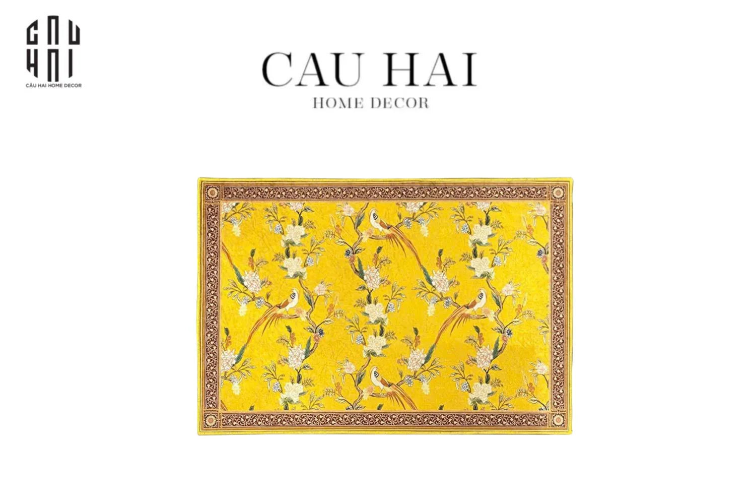 THẢM CỬA NHUNG BỈ 60X90CM - ÉCLAT MYSTERY BIRDS - FLOOR MAT-CẬU HAI HOME DECOR