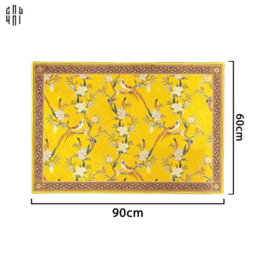 THẢM CỬA NHUNG BỈ 60X90CM - ÉCLAT MYSTERY BIRDS - FLOOR MAT-CẬU HAI HOME DECOR