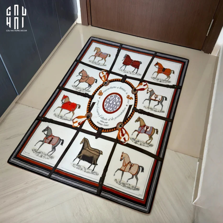 THẢM CỬA NHUNG BỈ 80x120 - DOOR MAT LE BLANC RENAISSANCE-CẬU HAI HOME DECOR