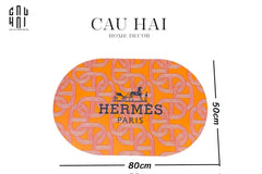 Thảm Cửa Oval Microfiber Gen7 50X80 - Chain D'Ancre-CẬU HAI HOME DECOR