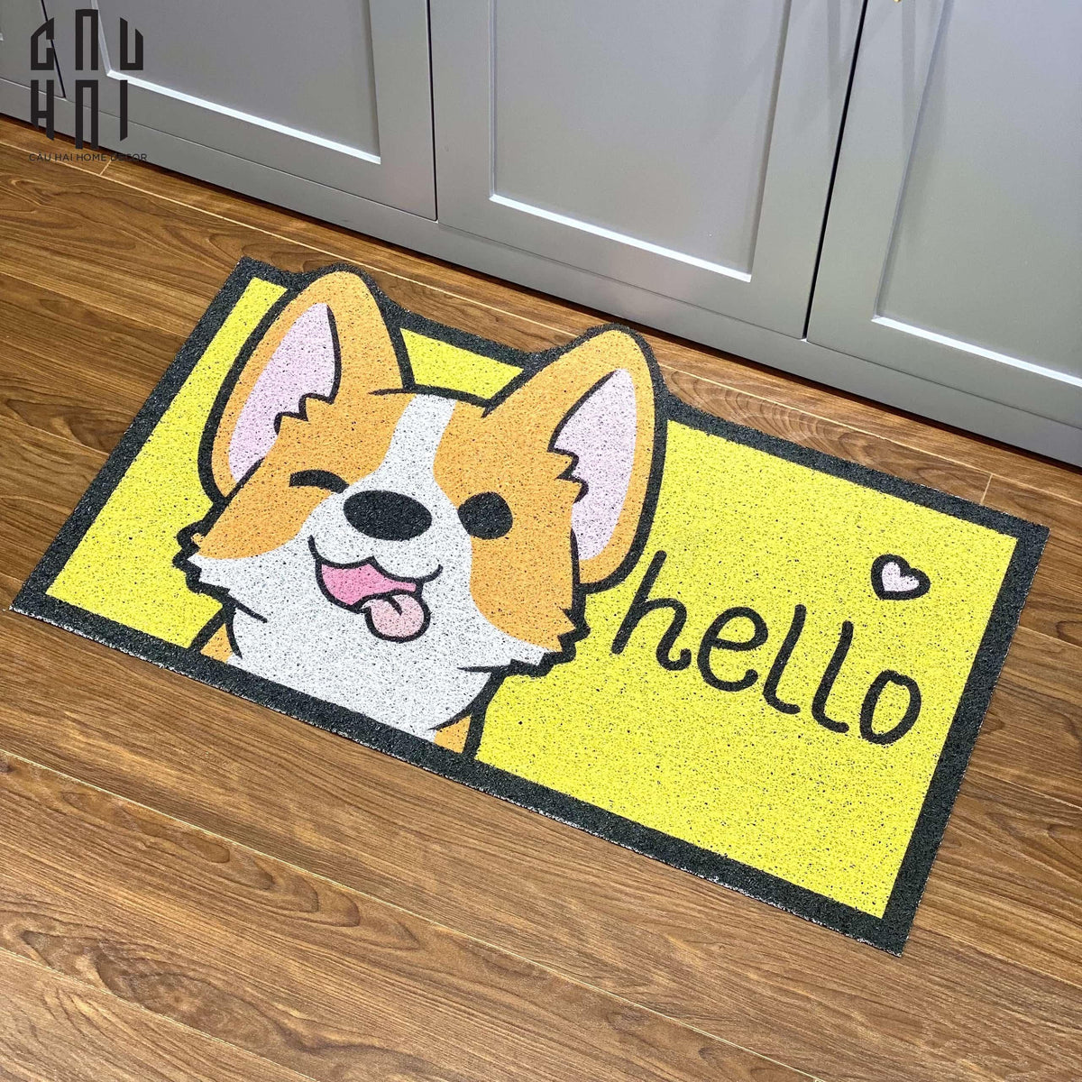 Thảm Cửa Ra Vào 50X80 - Corgi Hello Front Door-THẢM CỬA-Đối tác tại Trung Quốc theo từng đơn đặt hàng-CẬU HAI HOME DECOR