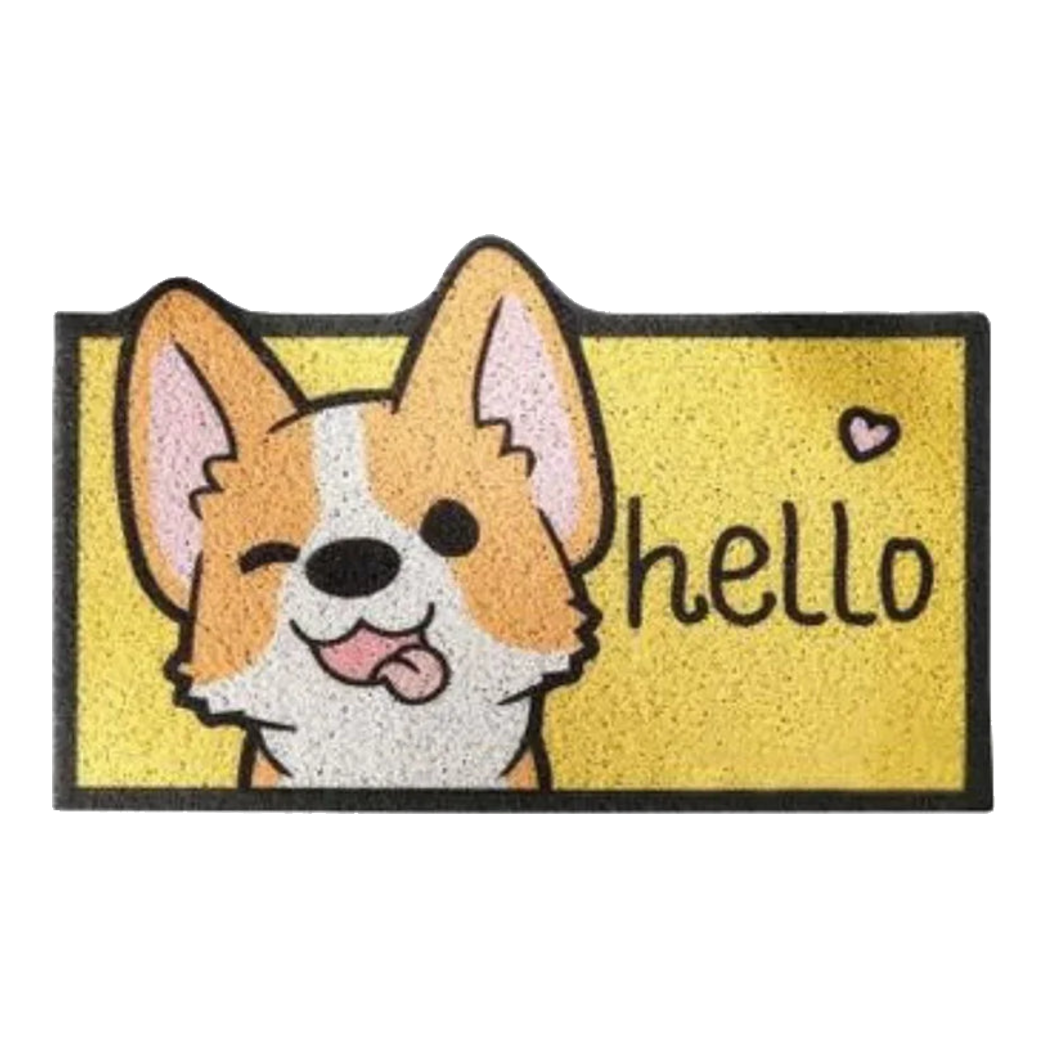 Thảm Cửa Ra Vào 50X80 - Corgi Hello Front Door-THẢM CỬA-Đối tác tại Trung Quốc theo từng đơn đặt hàng-CẬU HAI HOME DECOR
