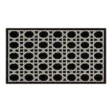 Thảm Cửa Sợi Poly Đan Vòng 100X120 Cannage D.O - Noir-THẢM CỬA-Đối tác tại Trung Quốc theo từng đơn đặt hàng-CẬU HAI HOME DECOR