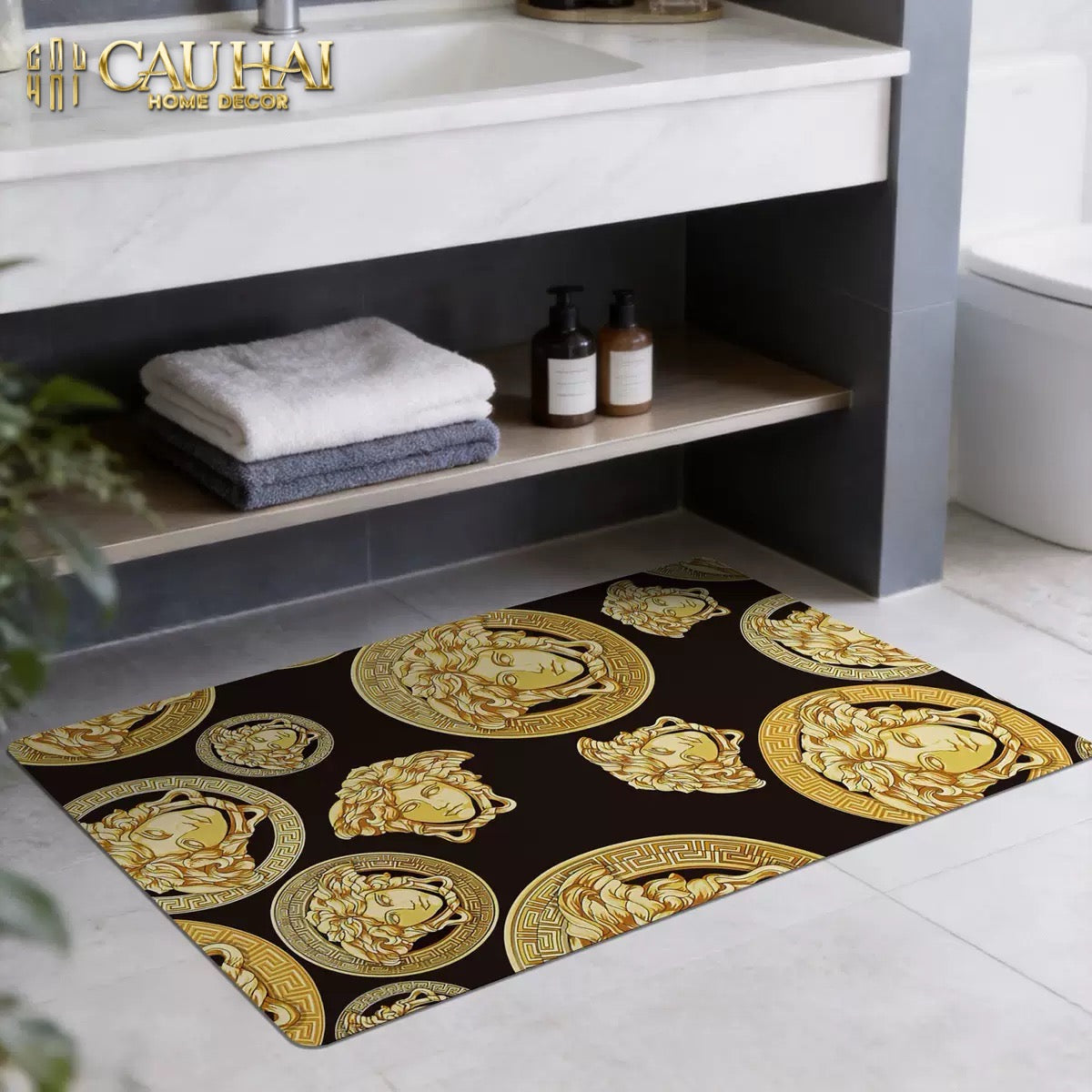 Thảm Cửa Thảm Bathroom 60x90 45D Foam Core Nappa Gen9 - Signature V Class Medusa Amplified-CẬU HAI HOME DECOR