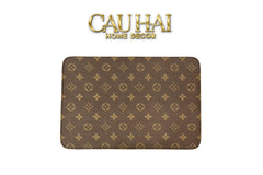 Thảm Cửa Thảm Bathroom Chenille 60X90 - Signature Fleur Monogram-CẬU HAI HOME DECOR