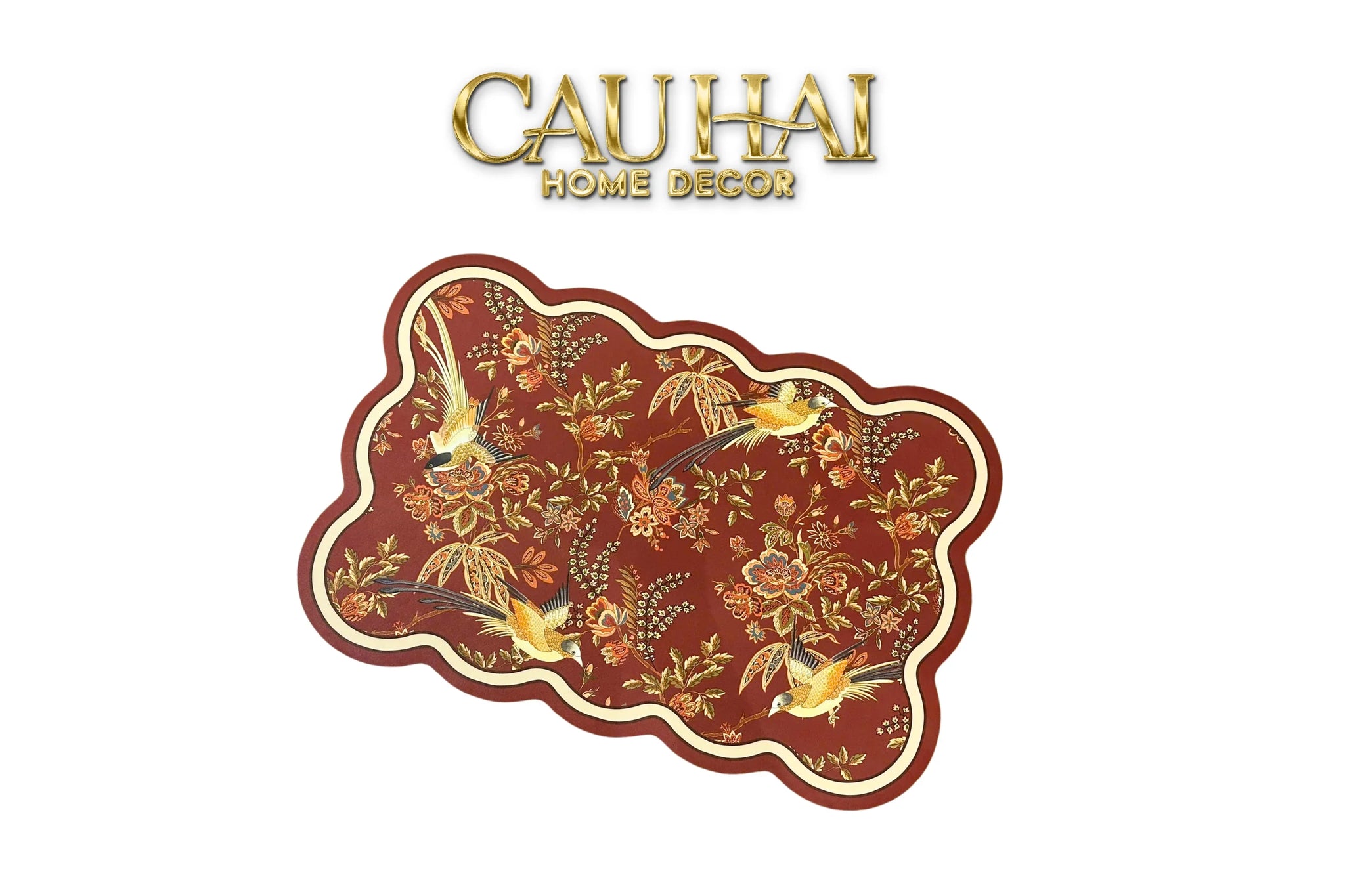 Thảm Cửa Thảm Bathroom Da Micro-Nappa Gen8 60X90 - Phoenix Dynasty Ruby Jardin - Da Thấm Hút-CẬU HAI HOME DECOR