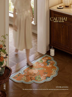 Thảm Cửa /Thảm Bathroom Micro-Nappa Gen8 45x80 Bird of Dynasty Ruyi Legacy-CẬU HAI HOME DECOR