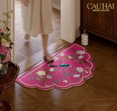 Thảm Cửa / Thảm Bathroom Micro-Nappa Gen8 45x80 Fuchsia Pink Jardin Ruyi Dynasty-CẬU HAI HOME DECOR