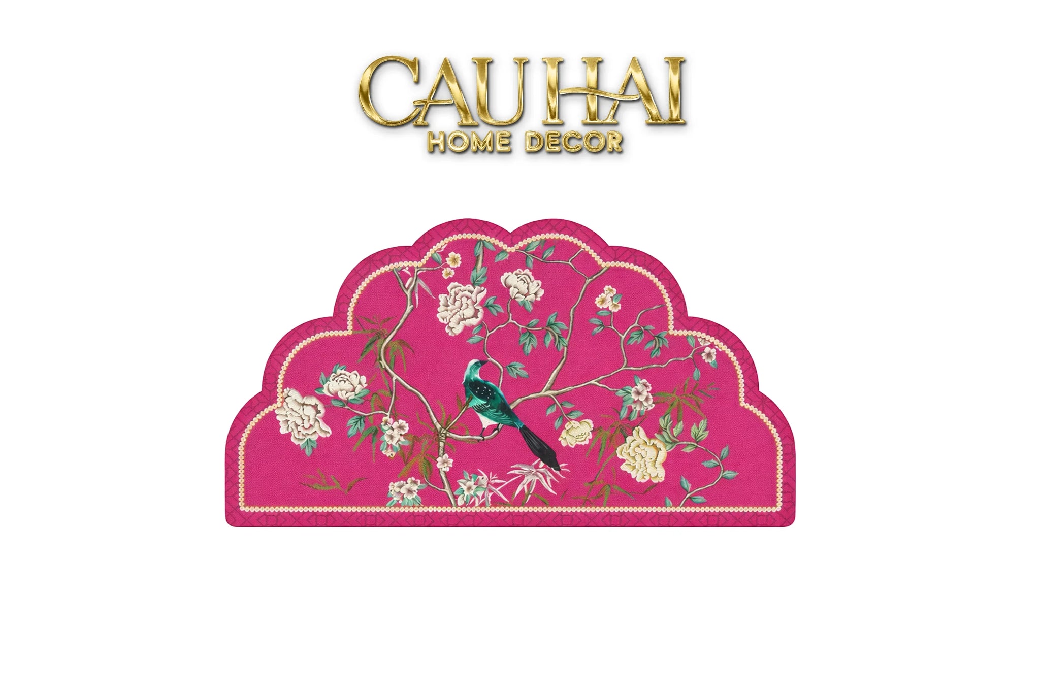 Thảm Cửa / Thảm Bathroom Micro-Nappa Gen8 45x80 Fuchsia Pink Jardin Ruyi Dynasty-CẬU HAI HOME DECOR