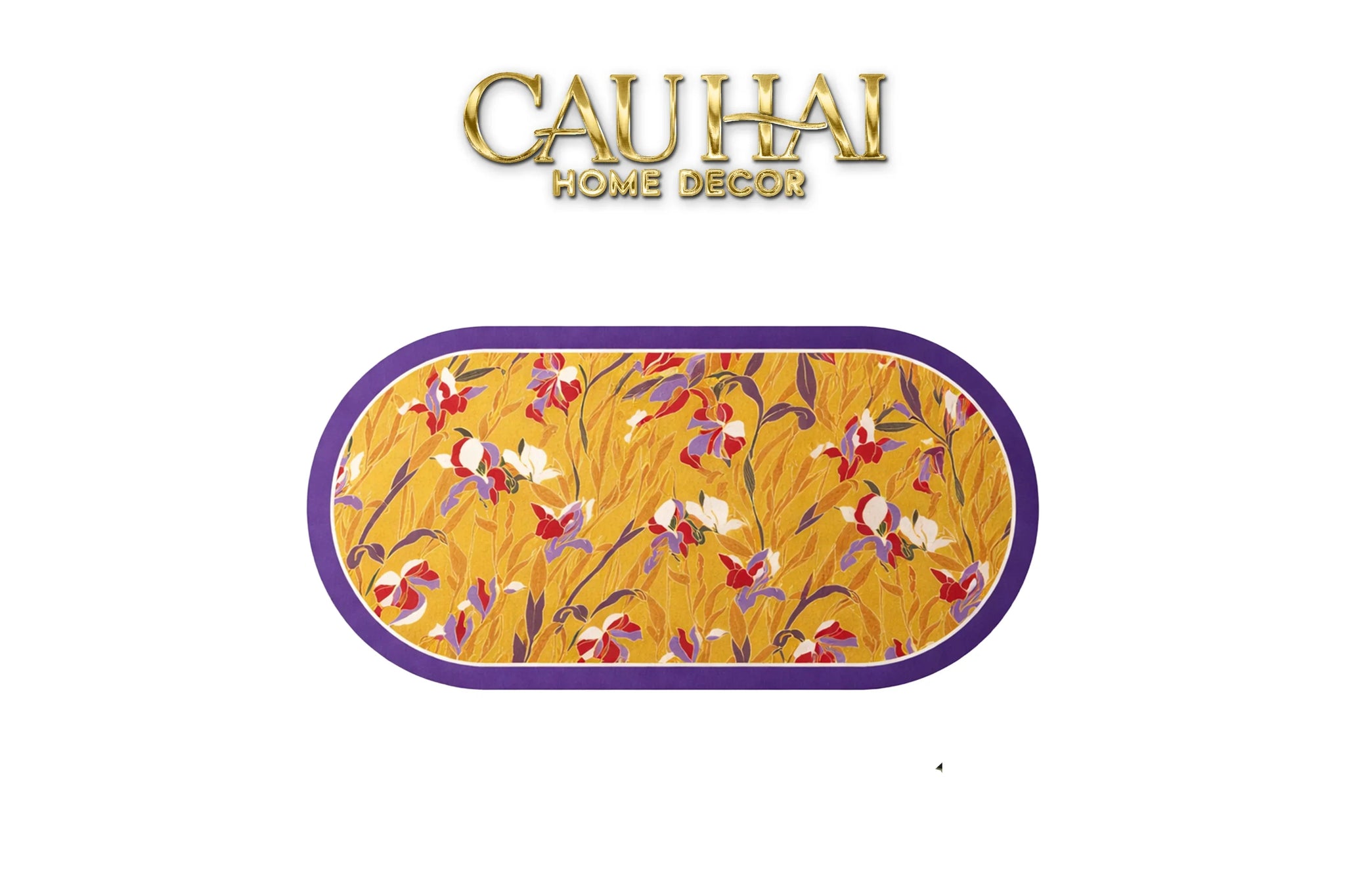 Thảm Cửa / Thảm Bathroom Micro Nappa Gen8 45x90 "Mùa Vàng" - Floréal Opulenza - Aurum Peaceful-CẬU HAI HOME DECOR