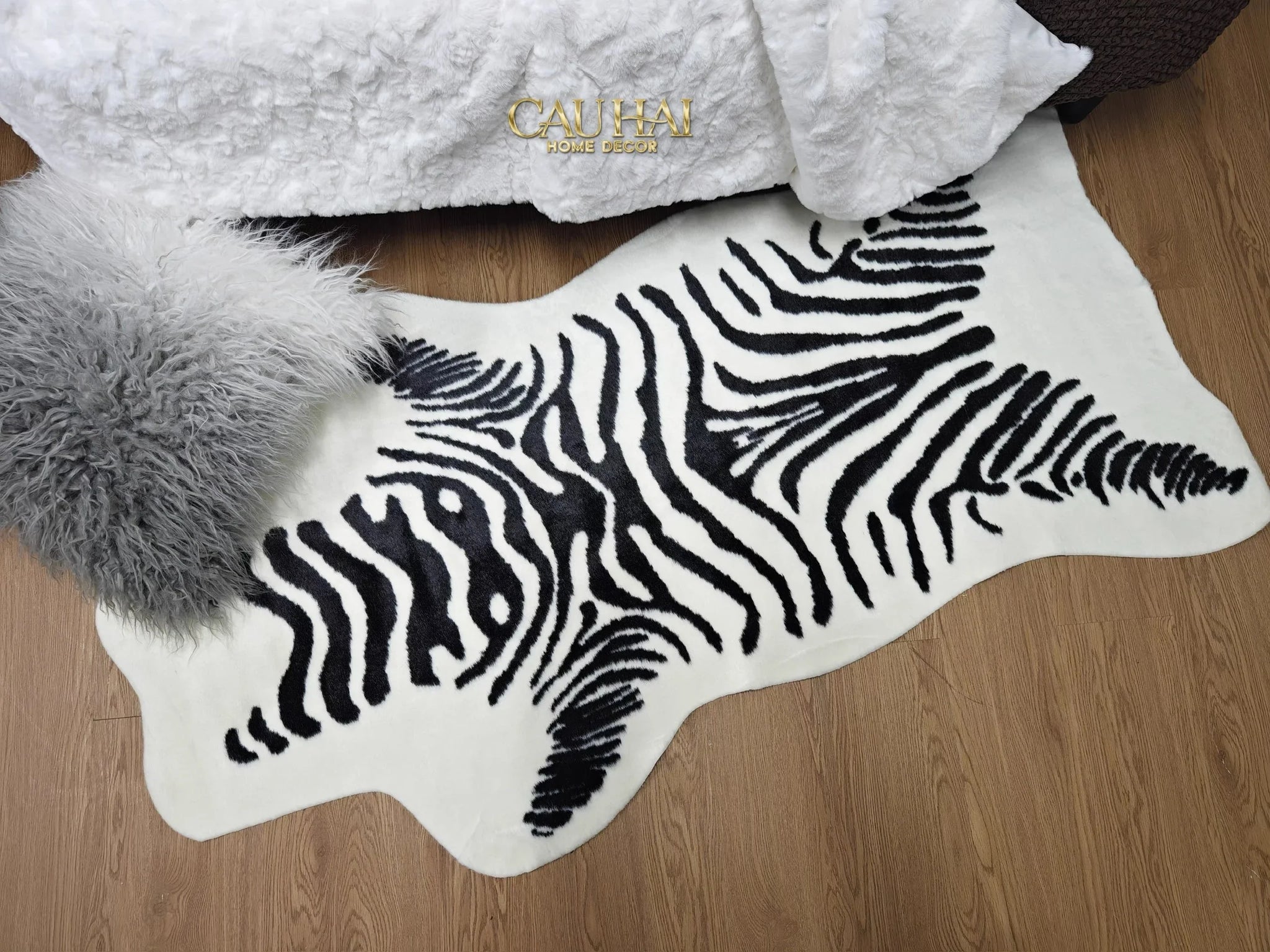 Thảm Lông Tuyết 80X110 Wild Spirit Zebra-CẬU HAI HOME DECOR